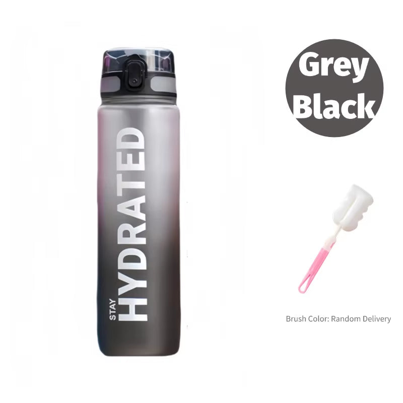 1000Ml Large Capacity Sports Water Bottle Portable Plastic Water Cup Outdoor Cycling Hiking Camping Beach Drinking Tools Gym Jug